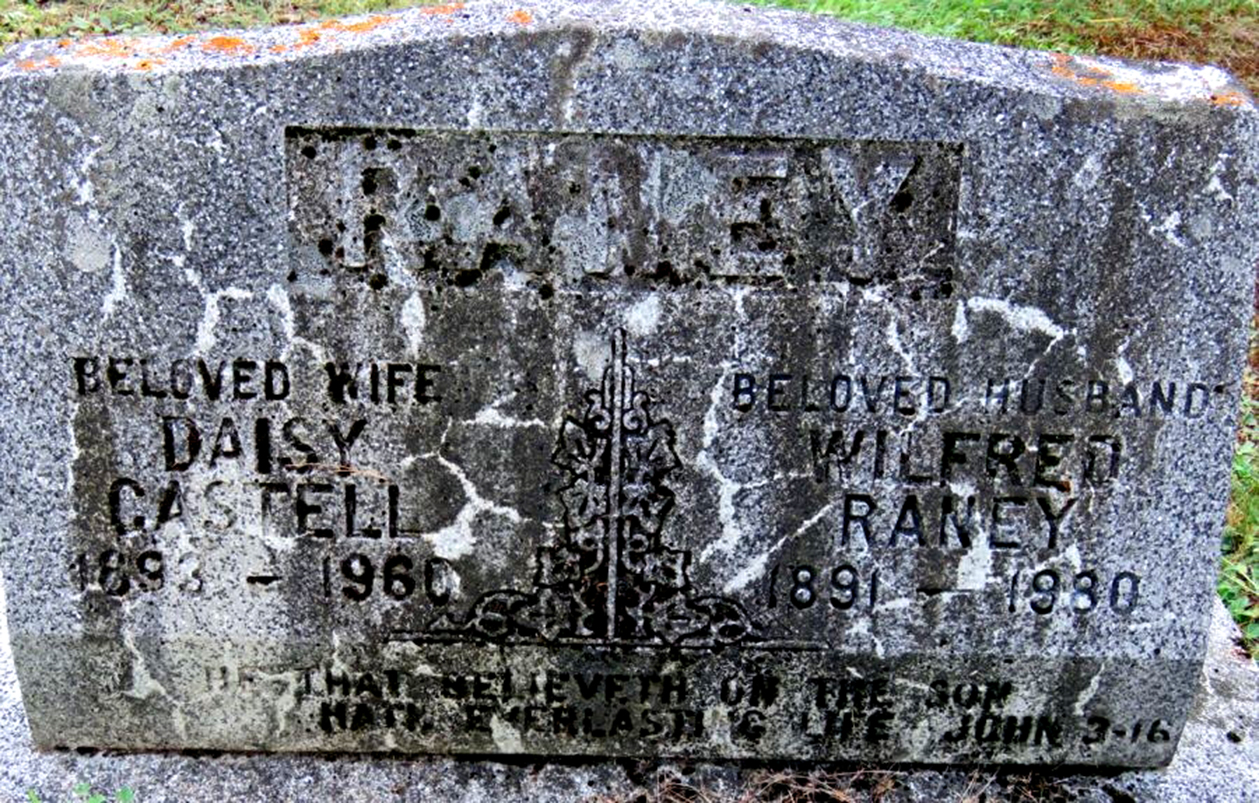 Photo of headstones/Daisy Castell 1893-1960 hdstn Strong cem ON